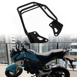 PSLER Rear Luggage Rack for Grom MSX125 2016-2020, Motorcycle Iron Luggage Rack Storage Rack Carrier Support Shelf for Grom OG SF MSX125SF MSX125 2016 2017 2018 2019 2020, Black