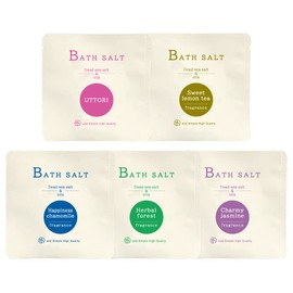 Bath Salt Set & SH Dead Sea Salt, 1.2 oz (35 g), 5 Bag Set B/Bath Salt, Sweating, High Quality, Dead Sea, Salt, Aroma, Gift, Present