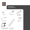 INEFA Gutter Connector Semicircular, PVC NW 150 Grey Gutter Connector,