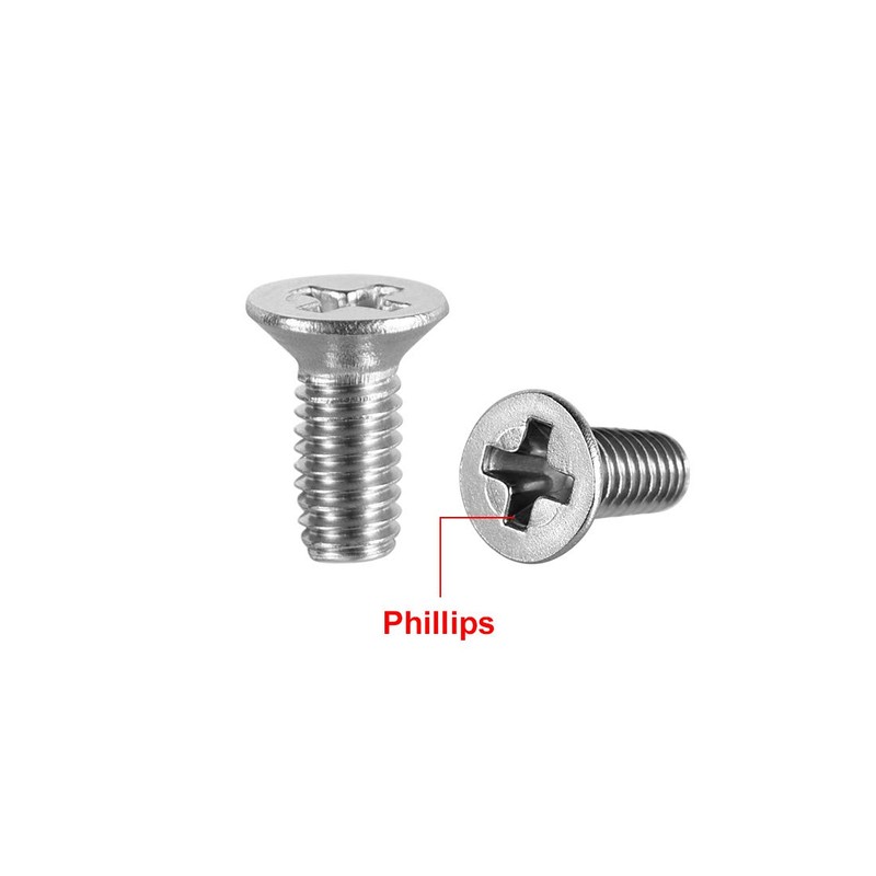 sourcing map M3x8mm Flat Head Machine Screws, Phillips Cross Screw,