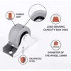 SKIR'CO Pack of 20 Small 25 mm Furniture Castors Rubber