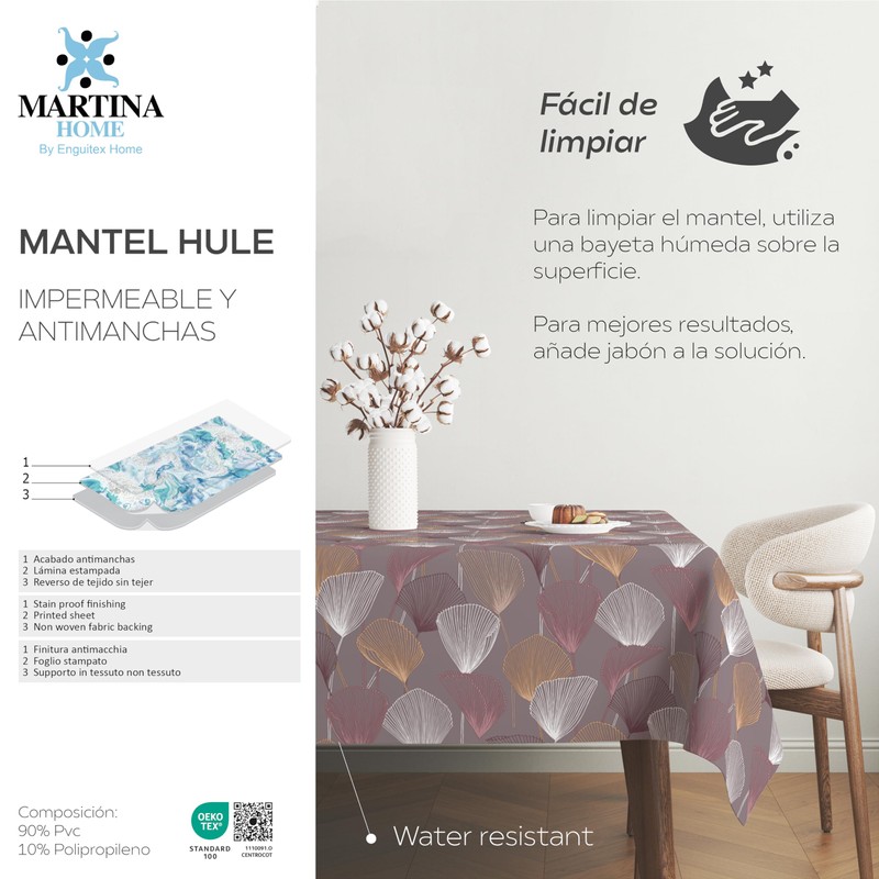 Martina Home Duero Lilac Tablecloth 220 x 140 cm
