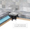 6 Inch Square Shower Drain with 2-in-1 Tile Insert Grate