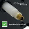 Standard UTS German Euroshaft Clock Movement IEC R6+ Black Setting