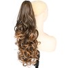 BOBIYA 24 Inches Claw Clip in Loose Curly Synthetic Wrap