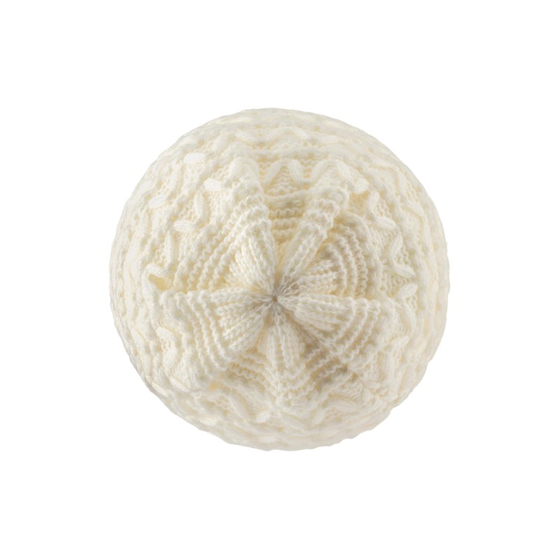 Sterntaler Knitted Cotton Hat (Organic) - GOTS Unisex Beanie, ecru