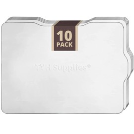 TYH Supplies 10 Pack Drip Tray Liners for Grill | Compatible with Traeger Ironwood 650 Grill Drip Tray BAC506 | Disposable Aluminum Grill Tray for Catching Grease | 21 x 15.5 Inch - Folded