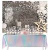 AIIKES 8x6FT Silver Flash Wall Backdrop Silver Sequins Disco Photography