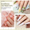 White Solid Builder Gel for Nails, Sculpting Gel Non-sticky Hand