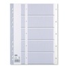 ELBA 400013946 Kunststoff-Register Strong-Line 1-5 5-teilig für DIN A4 Plastikregister