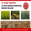 FFshiye 9" x 36 Teeth Carbide Tipped Blades & Steel
