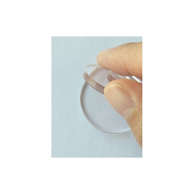 MEYA Set of 20pcs Clear Acrylic Discs, Plexiglass Laser cut