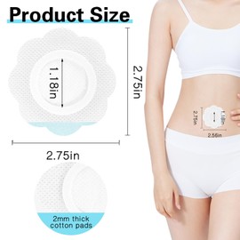 JayruiMice Disposable Flower Shaped Castor Oil,Spunlace Absorbent Wrap,Disposable Organic Cotton,Highly Absorbent,Leak-Proof,Self-Adhesive,No Wash,Breathable(Oil Not Included) (White,100 Pcs)