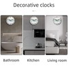 CHYLIN Wall Clock 12 Inch Bathroom Clock, Rustic Wall Clocks