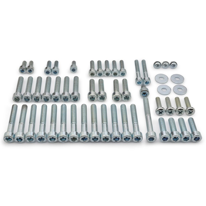 Easyboost Screw Set 53 Screws Galvanised Steel for AM6 Moped