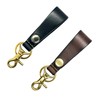 Belfore, Genuine Brass Strap, Made in Japan, Cowhide Leather, Black,