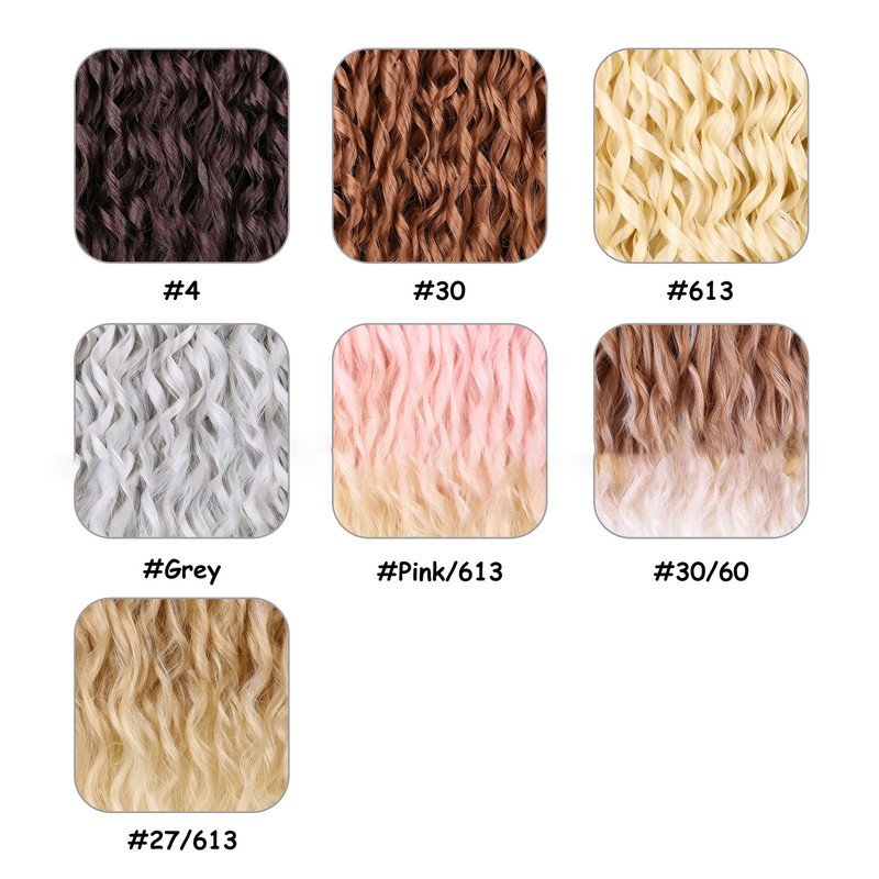 Long Curly Crochet Braids Women Soft Fashionable Delicate Synthetic Braiding