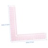 TEHAUX 2pcs Square Ruler for Tailoring and Sewing Design Ruler