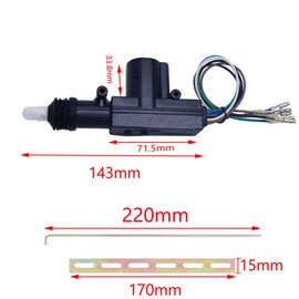 ESUPPORT Car Motor Universal Heavy Duty High Power Door Lock Actuator 5 Wire 12V Locking Central Door System