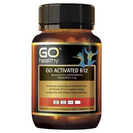 GO Healthy Go Activated B12 Sublingual Orally Disintegrating Tab X 60