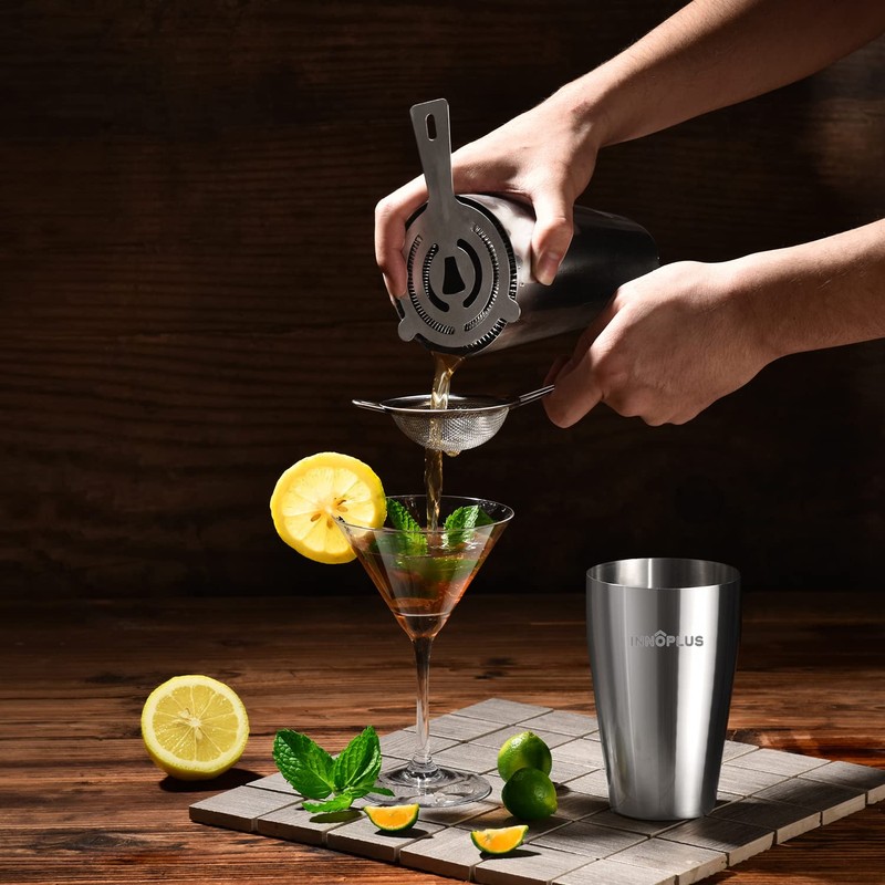 Cocktail Shaker, Cocktail Shakers 800ml, Cocktail Making Set 6 Piece,