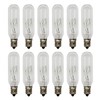 Creative Hobbies 25W T6 Incandescent Tubular Bulbs, 120V, E12 Candelabra