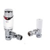 Drayton TRV 15mm Angled, White and Chrome