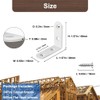 24 Pack White L Bracket 1.57 Inch Stainless Steel Corner