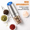 BRIGHTX Gravity Electric Salt and Pepper Grinder Set | Automatic