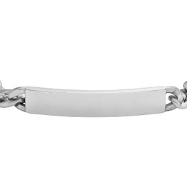 Fossil Men's Drew Stainless Steel ID Bracelet
