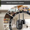 SANSCO 3PCS 5MP PTZ Wireless WIFI CCTV Security IP Camera