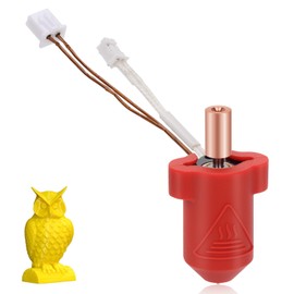 3D Printer Hotend Kit, Ceramic Heating Block Hot End Kit for Creality k1 Hotend Max Kit High Thermal Conductivity Heating Cartridge for Creality K1 K1 Max Extruder 3D Printers