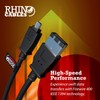 rhinocables Firewire Cable, IEEE 1394 DV Cable, Fully Moulded End