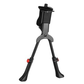 HARFINGTON Back Bike Kickstand Carbon Steel Adjustment Bicycle Center Mount Kick Stand Bikes Support Racks for 24-29 Inch Wheel, Black