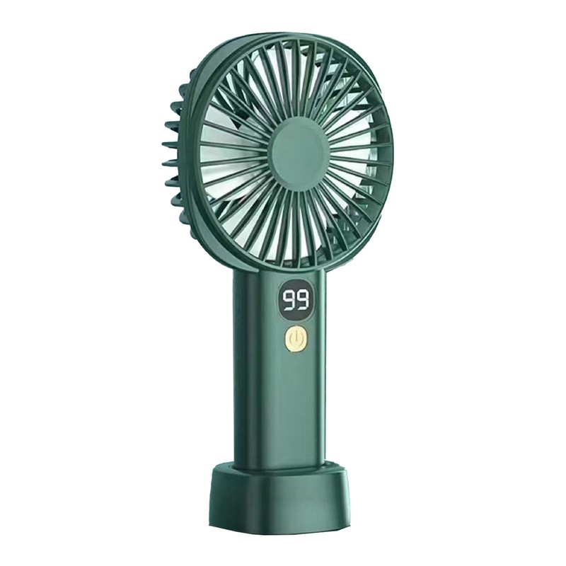 Portable Handheld Fan USB Rechargeable Battery Operated 5 Speeds Silent