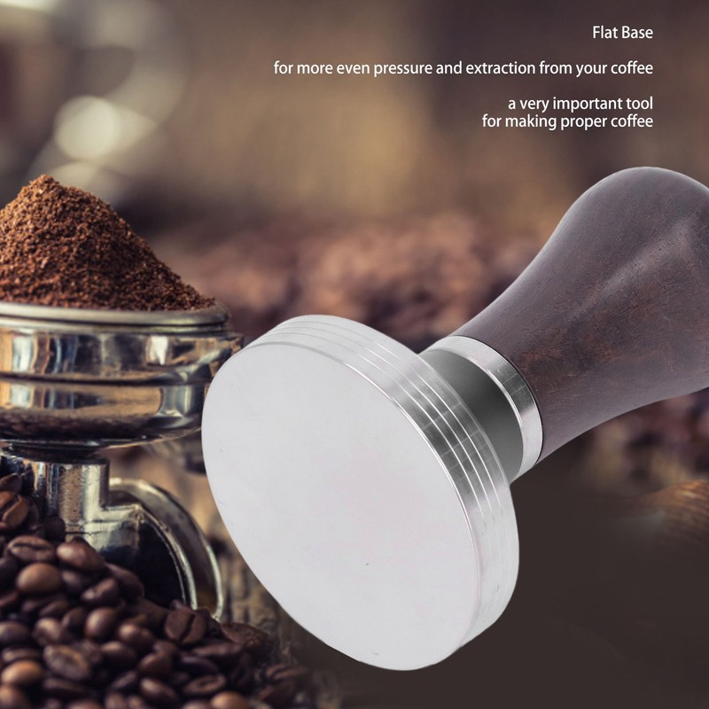 Stainless Steel Coffee Tamper 58mm Food Grade Heavy Duty Flat