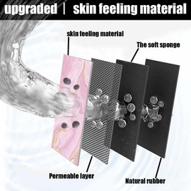 Bath Mat Rug-Pink Gold Marble Pattern Rubber Non Slip Quick Dry Super Absorbent Thin Bathroom Rugs Fit Under Door Washable Bathroom Floor Mats-Shower Rug for in Front of Bathtub,Shower Room,Sink