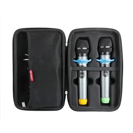 Hermitshell Hard Travel Case for Fifine UHF Dual Channel Wireless Handheld Microphone System-K036