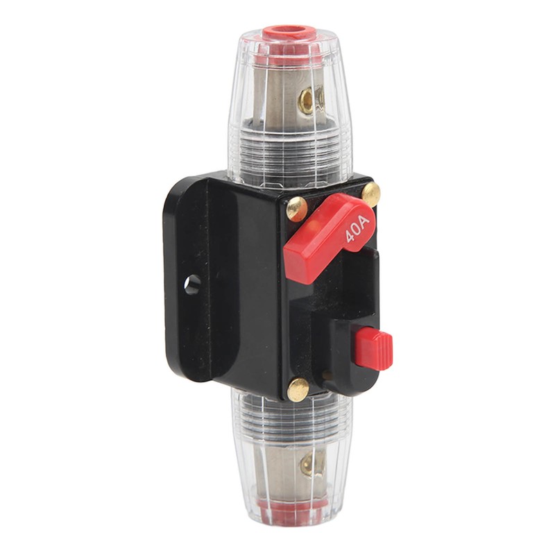 Circuit Breaker Audio Fuse Inline Holder Manual Reset 12V‑48V for
