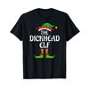 Dickhead Elf Matching Family Group Christmas Party T-Shirt