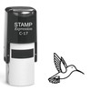 stampexpression - Dragonfly Outline Self Inking Rubber Stamp - Black
