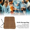 Camping Utensil Bag Canvas Cookware Knife Storage Bag Portable Tools