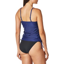 prAna Moorea Tankini para Mujer, Azul Ancla, Grande