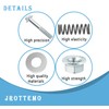 2PCS Car Exhaust Manifold Bolts M10x1.5 mm with Springs &