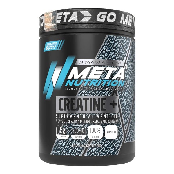 Creatina Meta Nutrition Monohidratada 1050 Gr 210 Servicios Sabor Sin