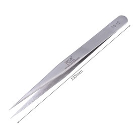 Vetus TS-12 Eyelash Extension Straight Tweezers Precision Stainless Steel Jewellery Tweezers for Hobby Craft Phone Repair Tool