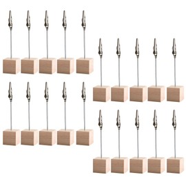 Photo Holder with Clips, Memo Clip Holder, Pack of 20 Postcard Holders for Pictures, Cards, Notes