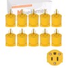 Muelenmy 10 PCS Electrical Plug+1 PCS Extension End Cord Replacement