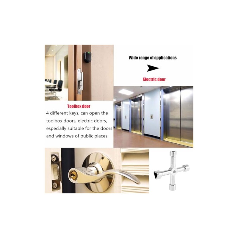 6-Piece Multi-Function Electric Cabinet Key Set