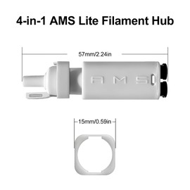 2 Pack AMS Lite Filament Hub Five Way Components for Bambu Lab A1/A1 Mini